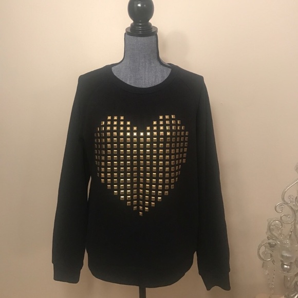 Forever 21 gold heart sweater - Picture 2 of 8